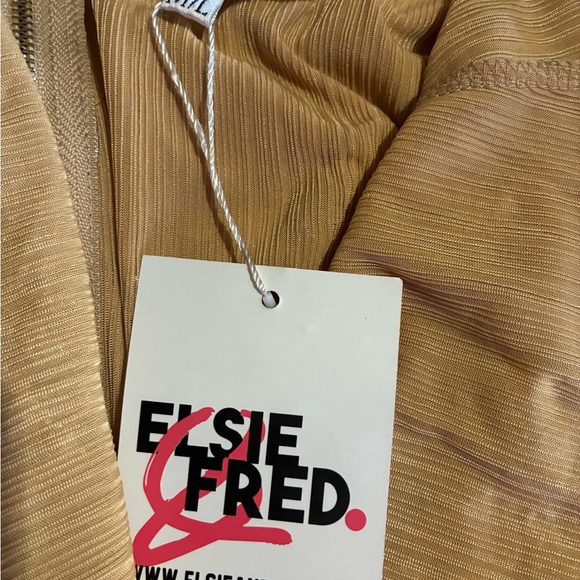 NWT Elise and Fred Gold Star-Embellished Dress Holiday - Picture 5 of 6